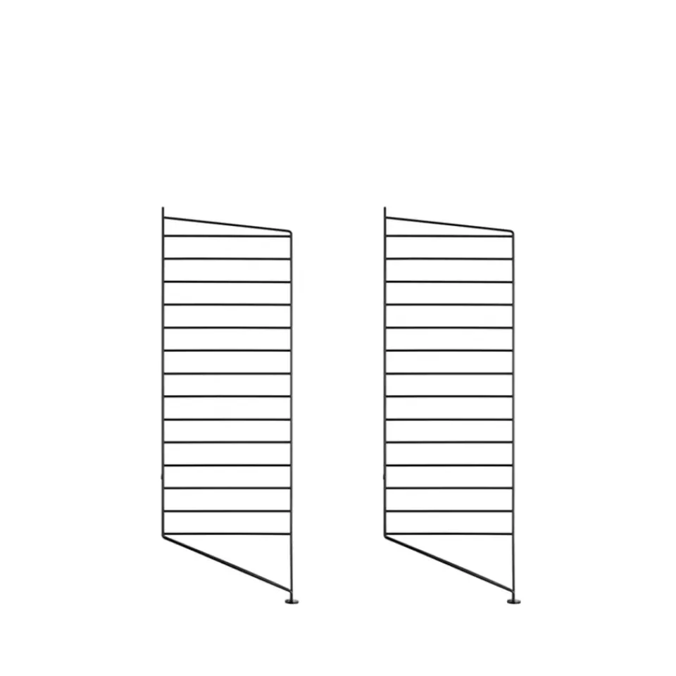 Étagères & Systèmes De Rayonnage<String Montant d'étagère , noir, 85x30 cm, lot de 2