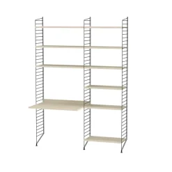 Rangements Pour Les Chambres D'Enfants<String Montant d'étagère , noir, 200x30 cm, lot de 2