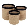 Paniers De Rangement<Dixie Panier de rangement Emil Lot de 3 small, Nature-noir
