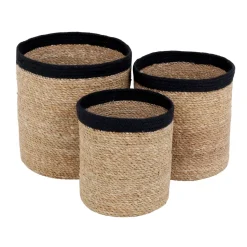 Paniers De Rangement<Dixie Panier de rangement Emil Lot de 3 small, Nature-noir