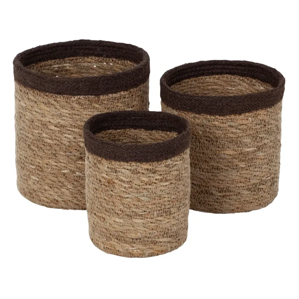 Paniers De Rangement<Dixie Panier de rangement Emil Lot de 3 small, Naturel-marron