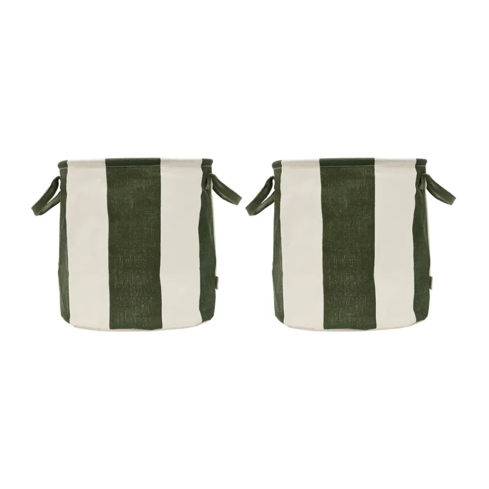 Paniers De Rangement<OYOY Panier de rangement Kara medium Ø32x32 cm 2 pièces, Dark Green