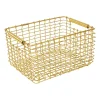 Paniers De Rangement<KORBO Panier de rangement Rectangular 15, Laiton