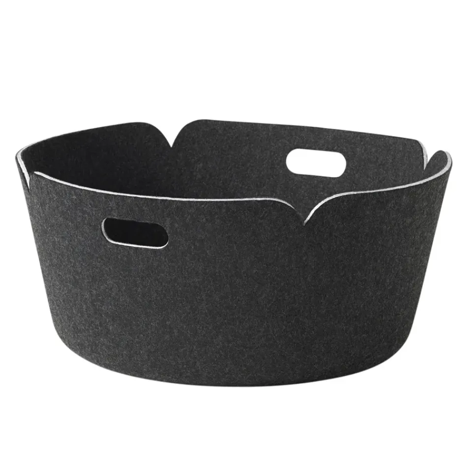 Paniers De Rangement<Muuto Panier de rangement Restore, rond, black melange (noir)