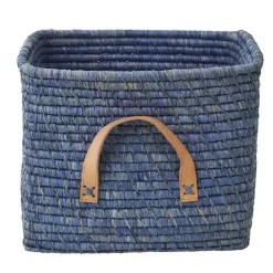 Rangements Pour Les Chambres D'Enfants|Paniers De Rangement<RICE Panier de rangement raffia, Bleu
