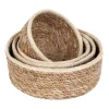 Paniers De Rangement<Dixie Panier Emil seagrass small Lot de 4, Nature-blanc