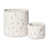 Rangements Pour Les Chambres D'Enfants|Paniers De Rangement<Garbo&Friends Panier matelassé en satin Bluebell, 2 pièces, 20xØ20 cm + 30xØ30 cm