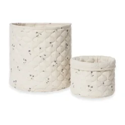 Rangements Pour Les Chambres D'Enfants|Paniers De Rangement<Garbo&Friends Panier matelassé Viola Satin 2 pièces, 20xØ20 cm + 30xØ30 cm