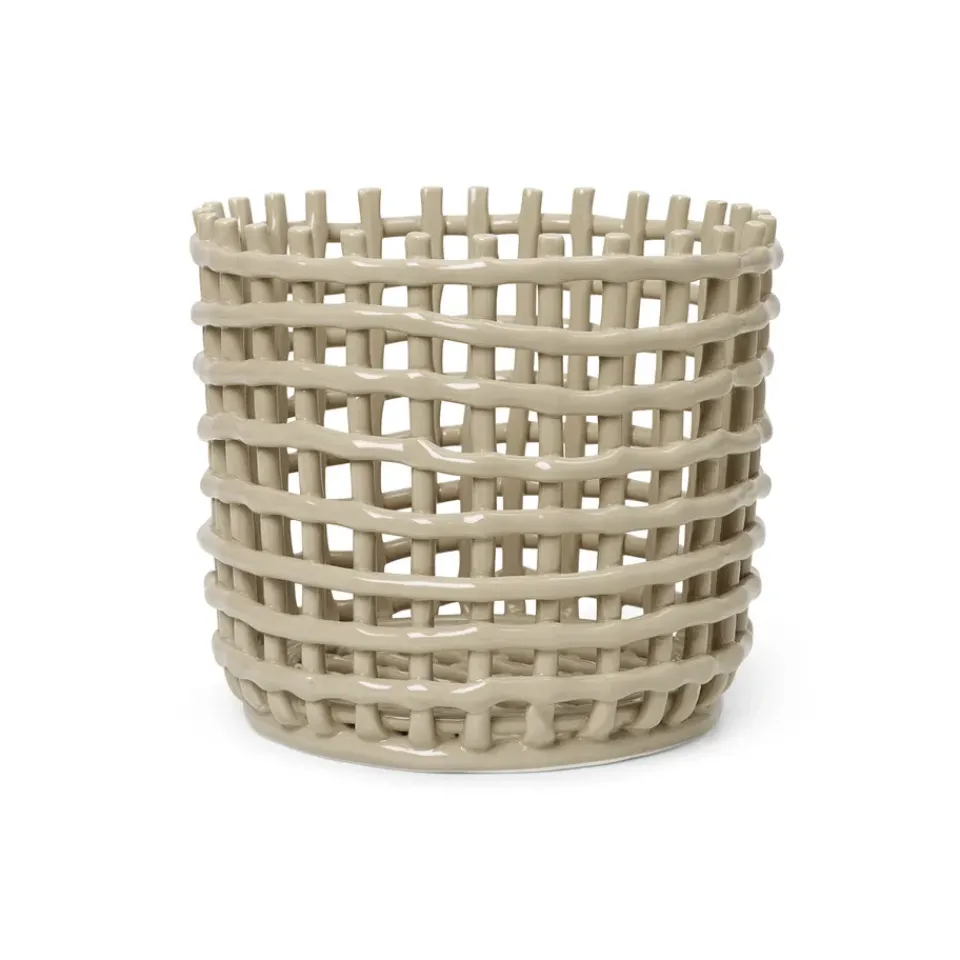 Paniers De Rangement<Ferm Living Panier tressé Ceramic Ø23,5 cm, Cashmere