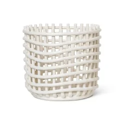 Paniers De Rangement<Ferm Living Panier tressé Ceramic Ø23,5 cm, Off white