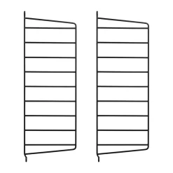 Étagères & Systèmes De Rayonnage<String Panneau mural , Noir, 50x20 cm, lot de 2