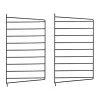 Étagères & Systèmes De Rayonnage<String Panneau mural , Noir, 50x30 cm, lot de 2
