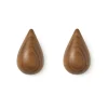 Crochets & Portemanteaux Muraux<Normann Copenhagen Patère Dropit Lot de 2 noyer, Petit