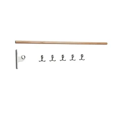 Cintres & Portants<Essem Design Patère Nostalgi à monter, chêne, structure en aluminium