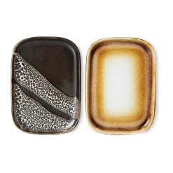 Accessoires Décoratifs|Plateaux Décoratifs<HKliving Petit plateau 70's lot de 2, Mojave