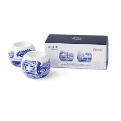 Photophores<Spode Photophore Blue Italian, lot de 2, Bleu-blanc