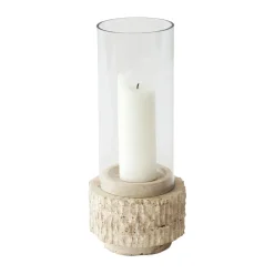 Photophores<Tell Me More Photophore en travertin, 30 cm