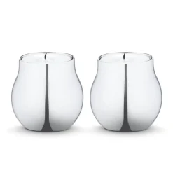 Photophores<Georg Jensen Photophores Cafu, lot de 2, acier inoxydable
