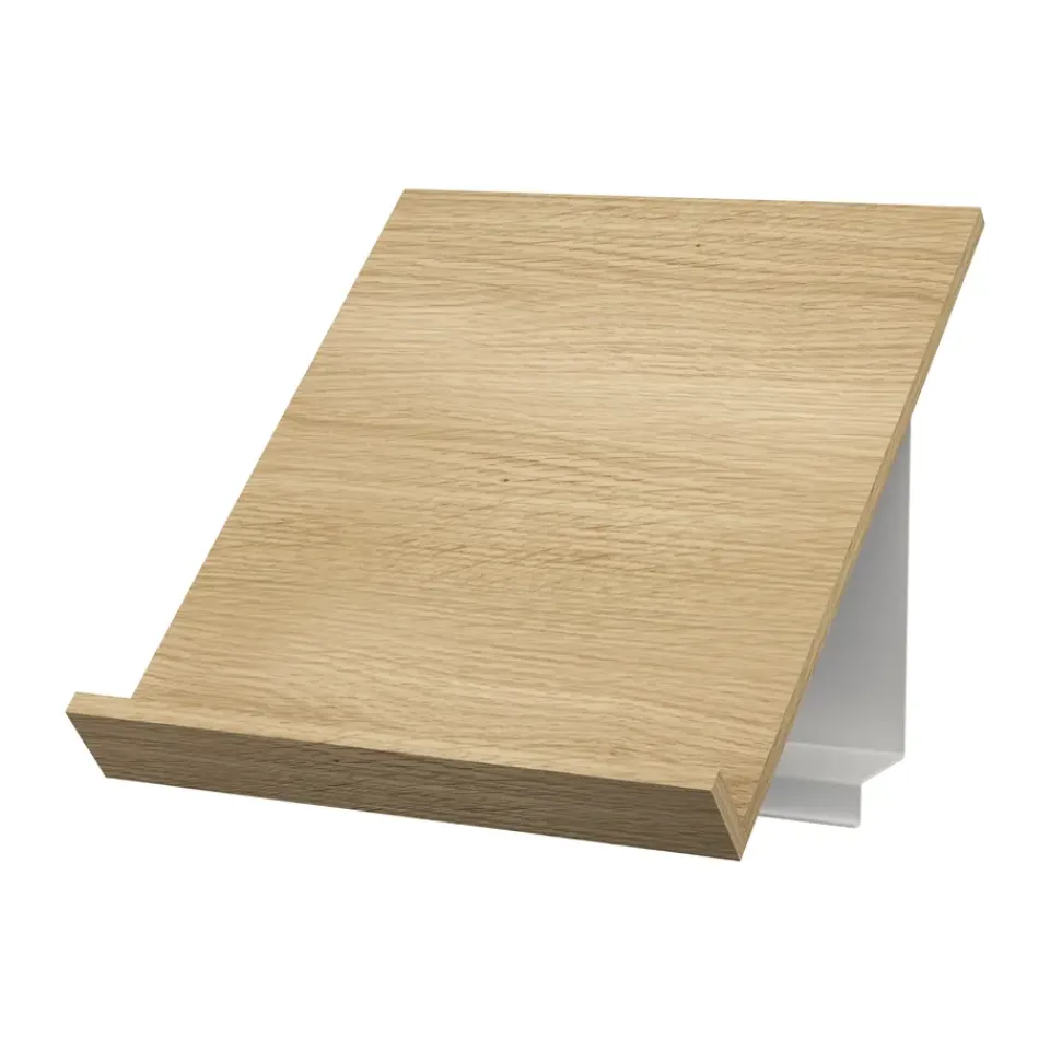 Porte-Revues<Pira G2 étagère à magazines, Chêne blanchi - blanc