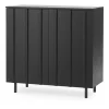 Vitrines & Présentoirs<Normann Copenhagen Placard Rib 96x98,5 cm, Noir doux