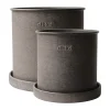 Cache-Pots<DBKD Plant Pot pot small lot de 2, Brown