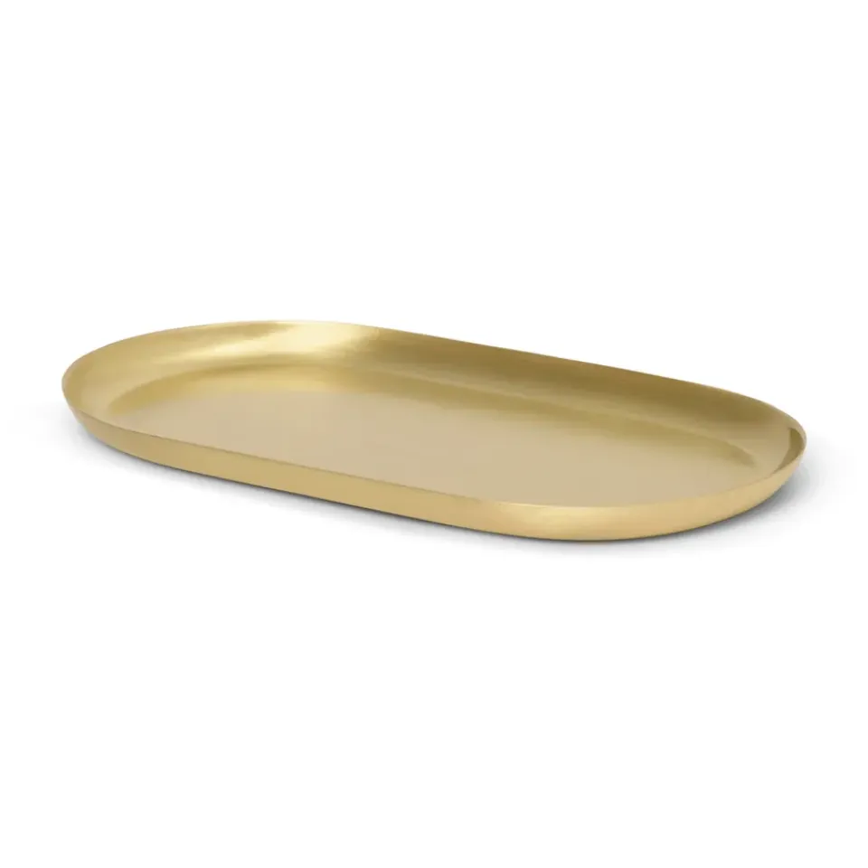 Accessoires Décoratifs|Plateaux Décoratifs<Ferm Living Plateau Basho 9x18 cm, Laiton