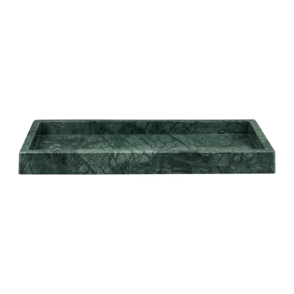 Accessoires Décoratifs|Plateaux Décoratifs<Mette Ditmer Plateau décoratif Marble 16x31 cm, Dark forest