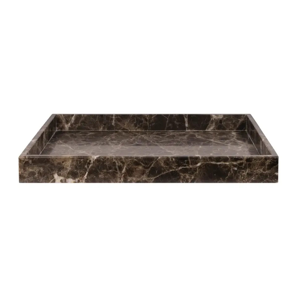 Accessoires Décoratifs|Plateaux Décoratifs<Mette Ditmer Plateau de décoration Marble large 30x40 cm, Brown
