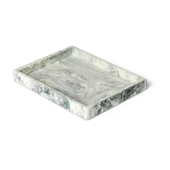 Accessoires Décoratifs|Plateaux Décoratifs<Ferm Living Plateau de décoration Mist 15x20 cm, Emerald-off white