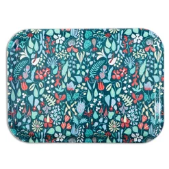 Plateaux Décoratifs|Accessoires Décoratifs<Opto Design Plateau Herbarium bleu, 36x28 cm
