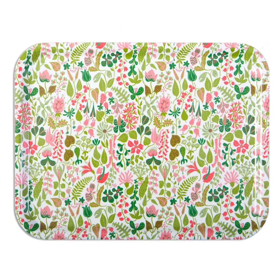 Accessoires Décoratifs|Plateaux Décoratifs<Opto Design Plateau Herbarium rose, 36x28 cm