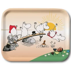 Accessoires Décoratifs|Plateaux Décoratifs<Opto Design Plateau Mumin Bain de nuit estival, 27x20 cm