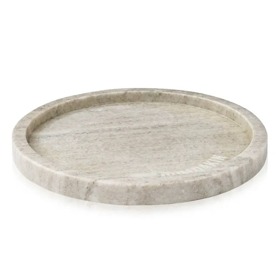 Accessoires Décoratifs|Plateaux Décoratifs<Humdakin Plateau rond en marbre Ø22, Brown