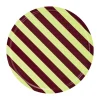 Accessoires Décoratifs|Plateaux Décoratifs<Hem Plateau Stripe Large Ø65 cm, Butter-burgundy