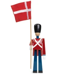 Figurines En Bois<Kay Bojesen Denmark Porte-drapeau avec drapeau en tissu Kay Bojesen, 29,5 cm