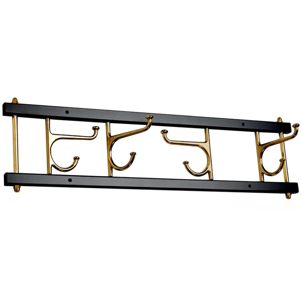 Crochets & Portemanteaux Muraux<Essem Design Porte-manteaux Maxi 4, Noir-Laiton