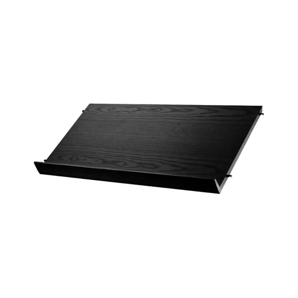 Porte-Revues<String Porte-revues bois, frêne lasuré noir, 78x30 cm