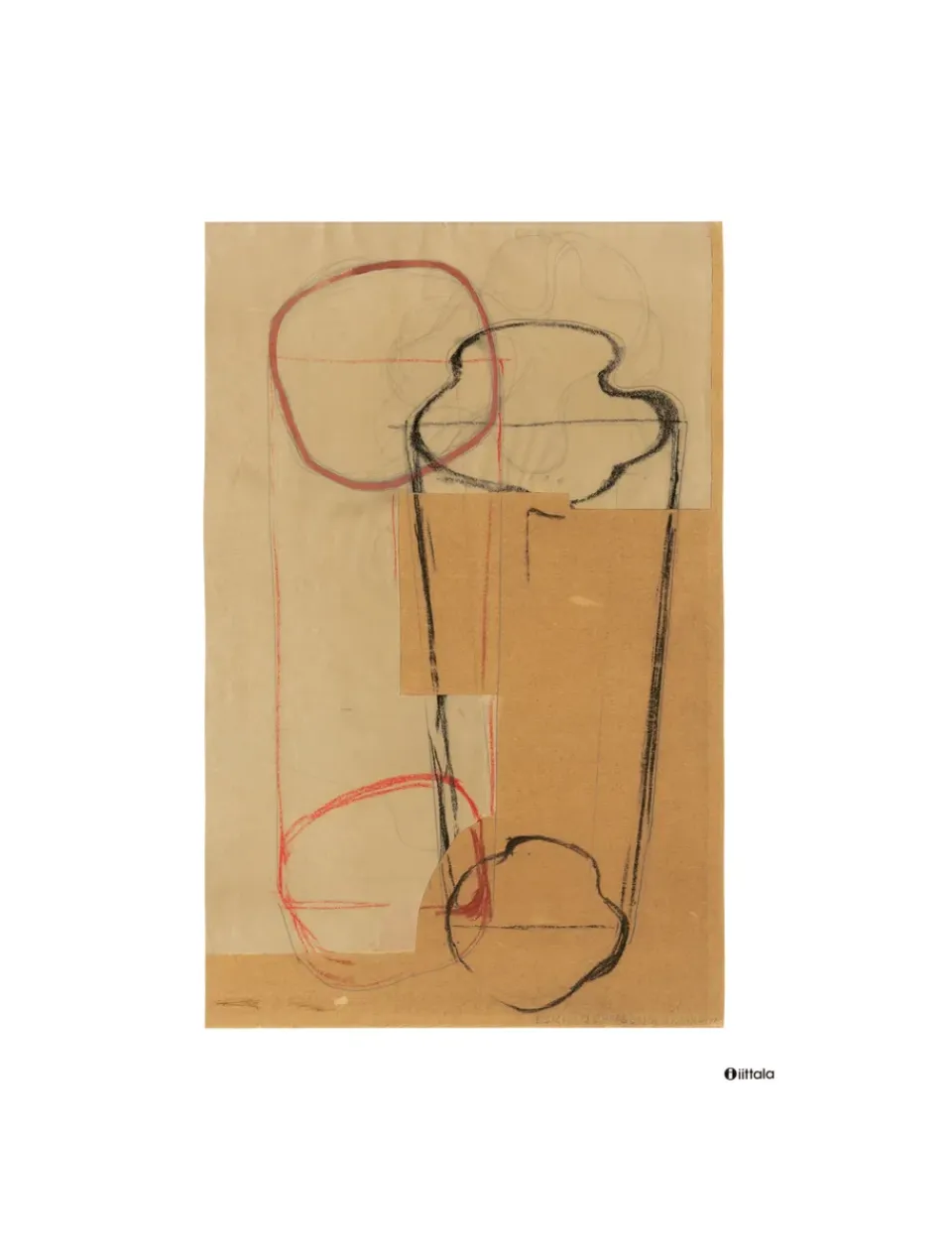 Posters<Iittala Poster Aalto Art Sketch Brown, 50x70 cm