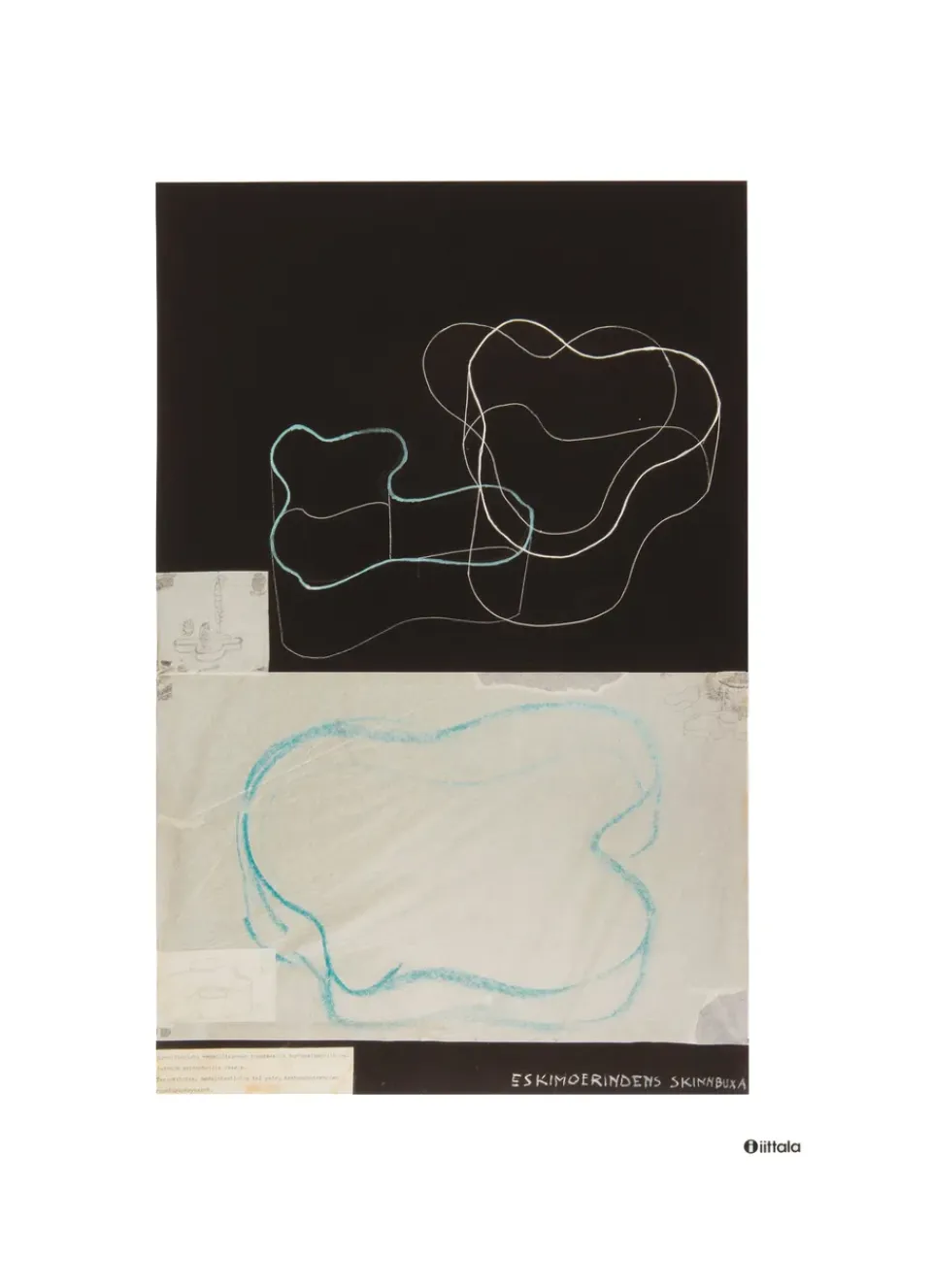 Posters<Iittala Poster Aalto Art Sketch Black, 50x70 cm