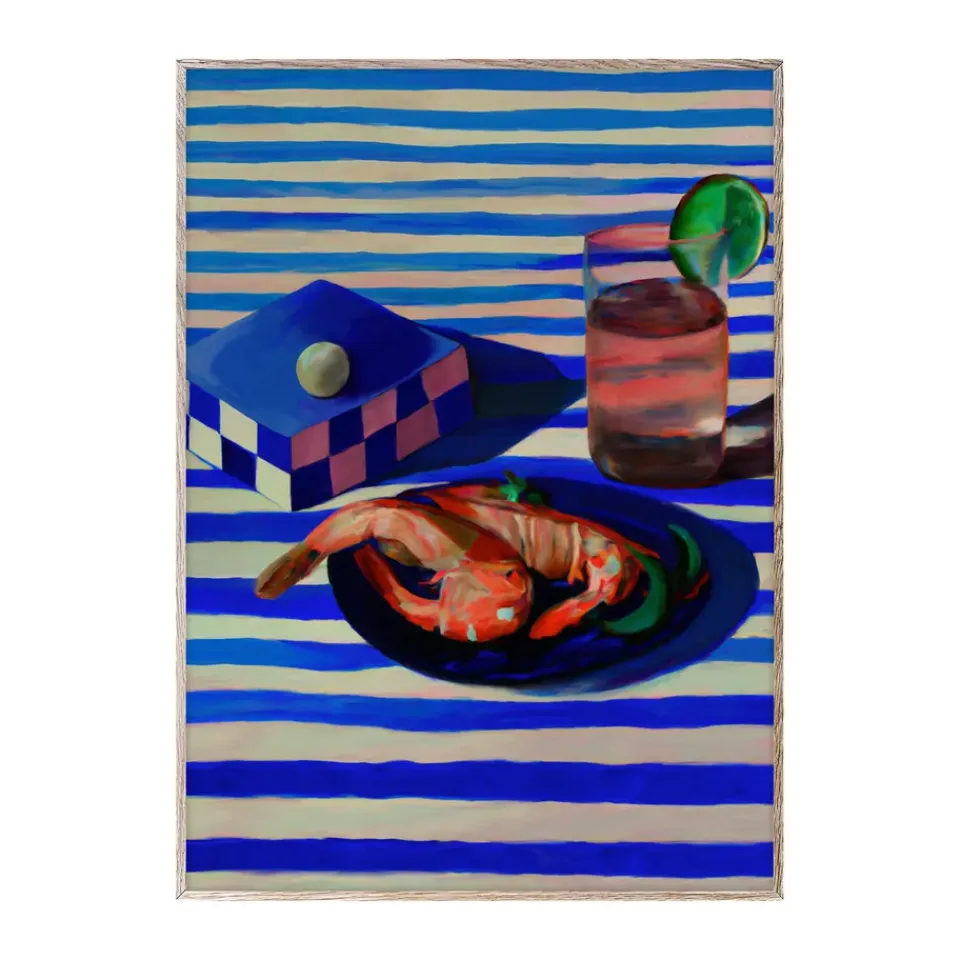 Posters<Paper Collective Poster Shrimp & Stripes, 50x70 cm
