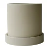 Cache-Pots<DBKD Pot Ø10 cm avec soucoupe Grow, Sandy creme