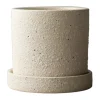 Cache-Pots<DBKD Pot Ø10 cm avec soucoupe Grow, Crème structure