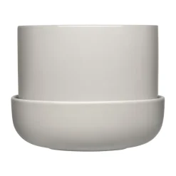 Cache-Pots<Iittala Pot avec soucoupe Nappula Ø17 cm h13 cm, Gris clair