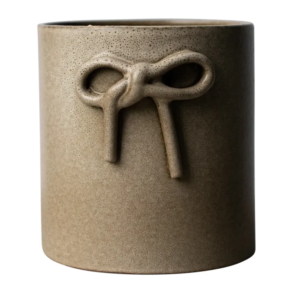 Cache-Pots|Décorations De Noël<DBKD Pot Bow Ø14 cm, Beige