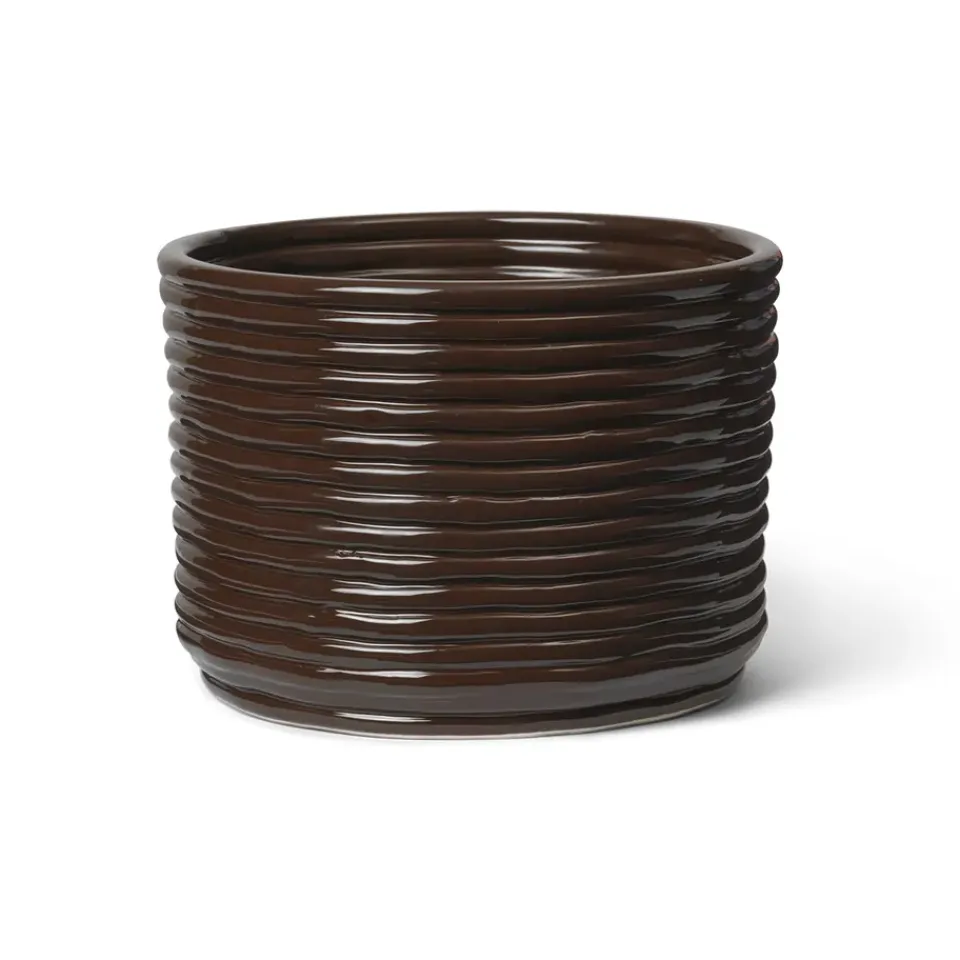 Cache-Pots<Ferm Living Pot Corduroy Ø20x15 cm, Carob Brown