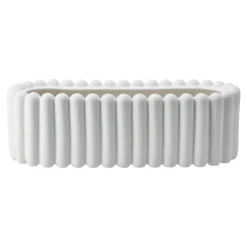 Cache-Pots<DBKD Pot de fleur Mist oval, White