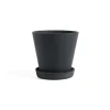 Cache-Pots<HAY Pot Flowerpot with saucer L Ø17.5 cm, Noir