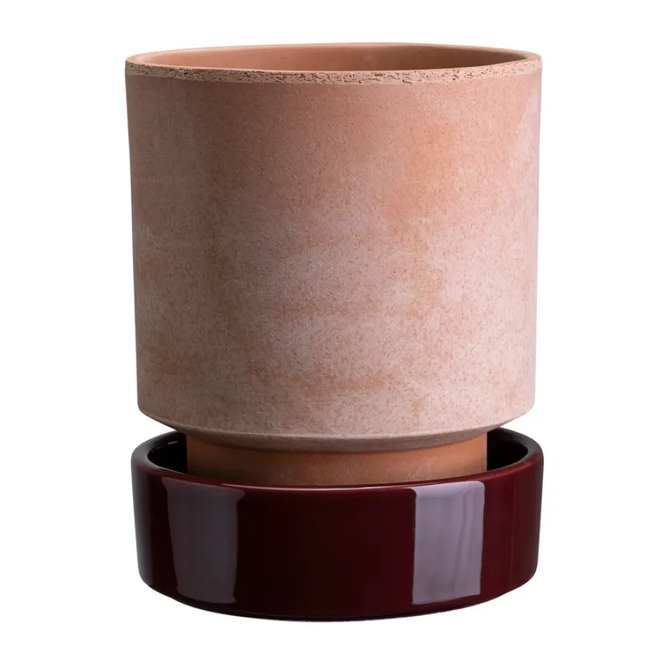 Cache-Pots<Bergs Potter Pot Hoff, Ø18 cm, Raw Rosa-Deep Burgundy