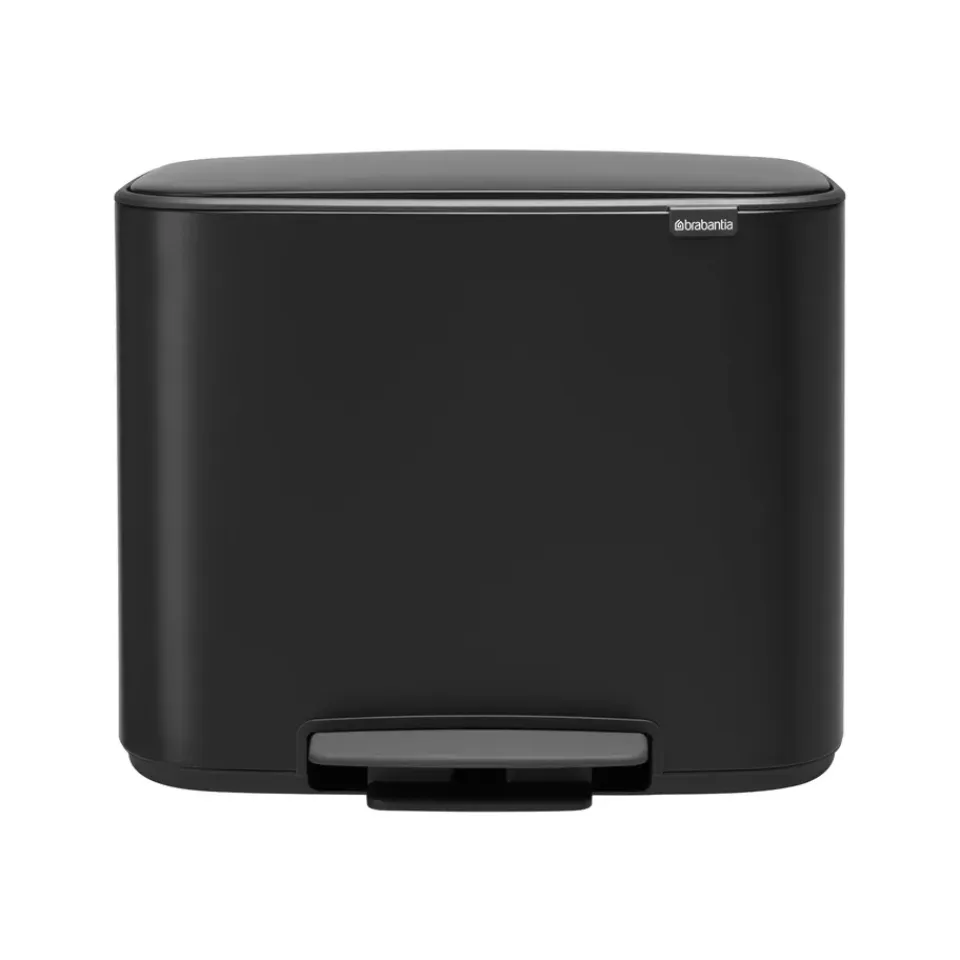 Poubelles À Pédale<Brabantia Poubelle à pédale Bo 11+23 l, Noir mat