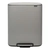 Poubelles À Pédale<Brabantia Poubelle à pédale Bo bin 2 x 30 L, Mineral concrete grey
